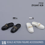ZYTOYS, Closed-Toe Mules, Doll Accessory for 12-inches Figure