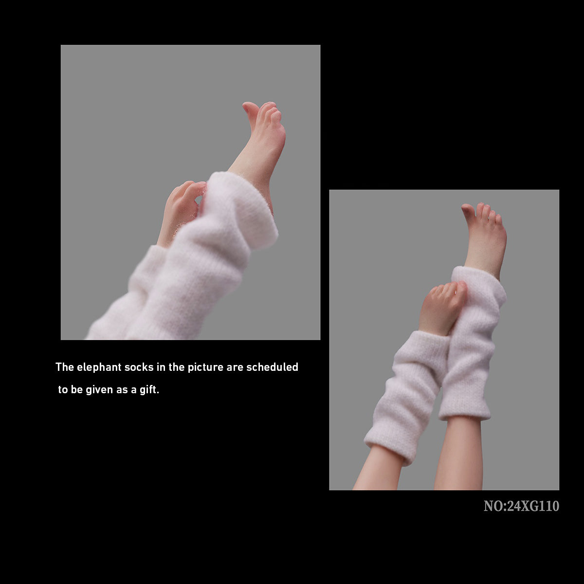 VSTOYS Female Foot Model White Color for Action Figures