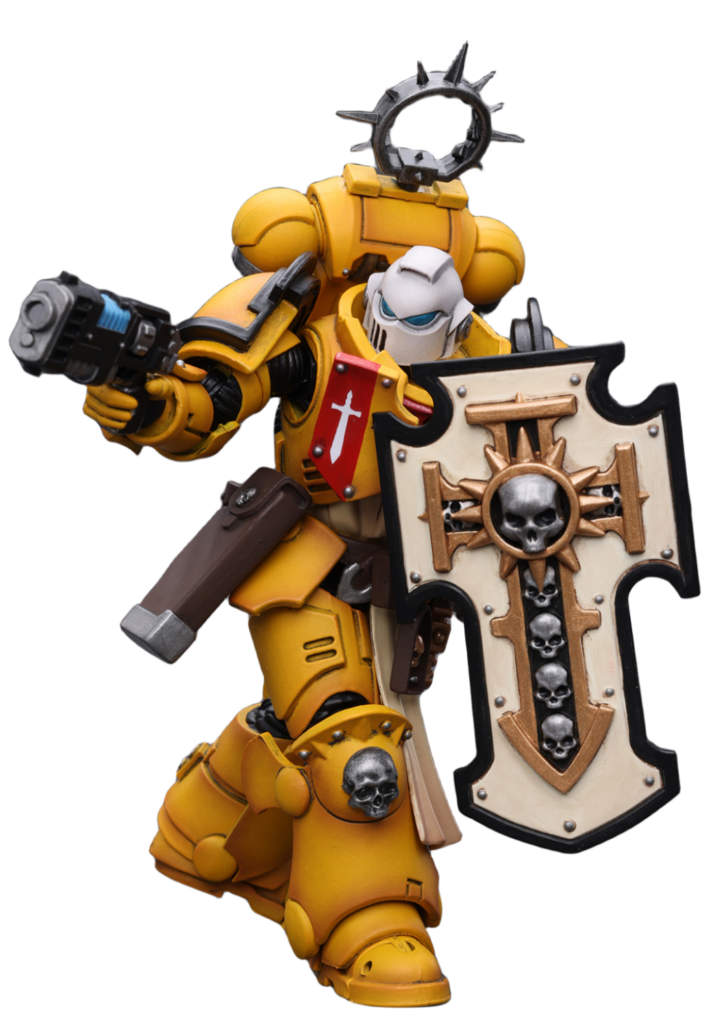 HiPlay JoyToy Warhammer 40K Collectible Figure: Primaris Space Marines Imperial Fists Bladeguard Veteran 1:18 Scale Action Figures JT2771 (Imperial Fists JT2771)