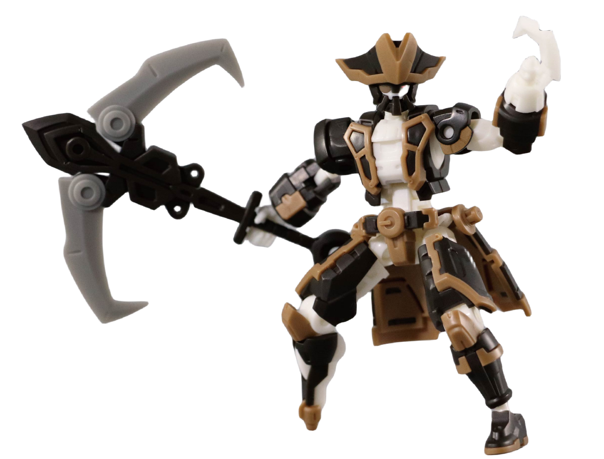 Kits de maquettes en plastique KEMO FIFTYSEVEN : Marionnette Armoreo – Figurines de collection du capitaine pirate MR.J à l'échelle 1:24 (MR.J)
