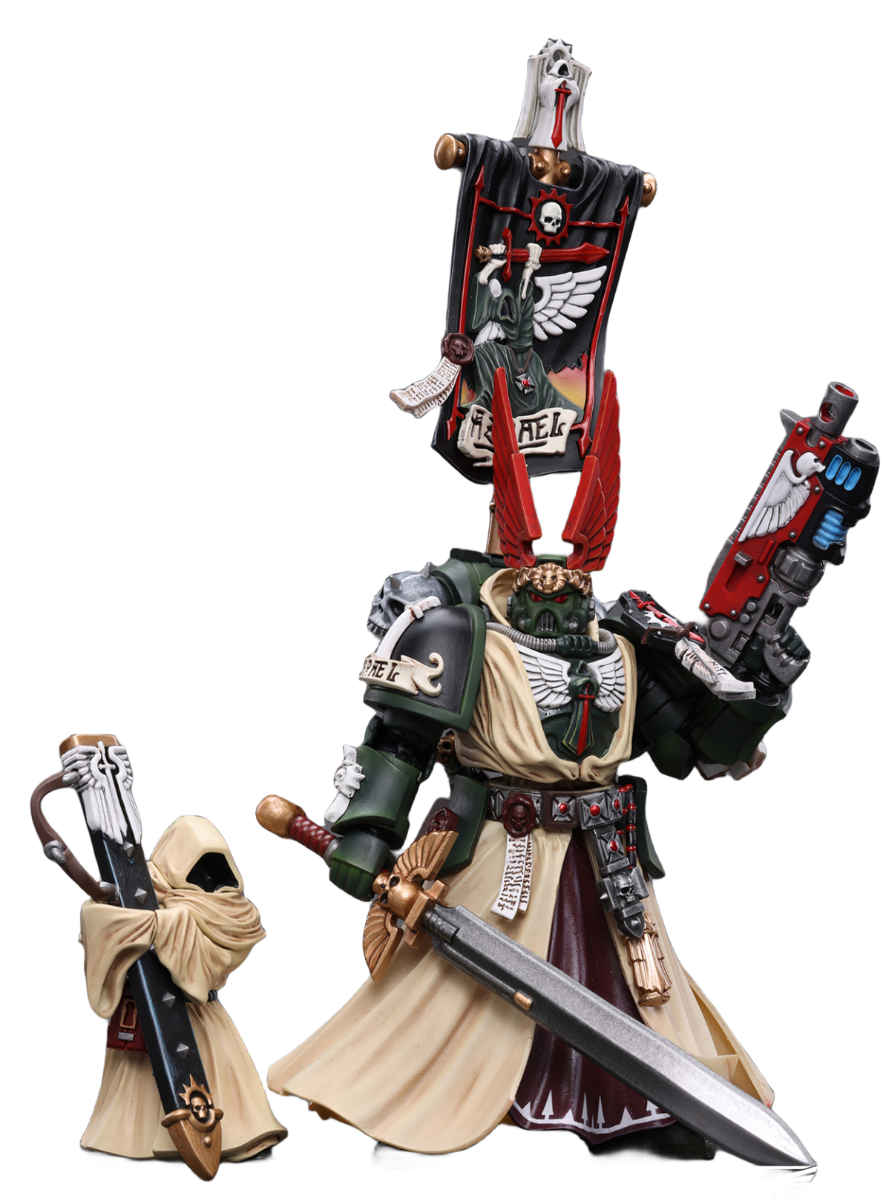 HiPlay JoyToy 40K Collectible Figure: Dark Angels Supreme Grand Master Azrael 1:18 Scale Action Figures JT7899 (Azrael)