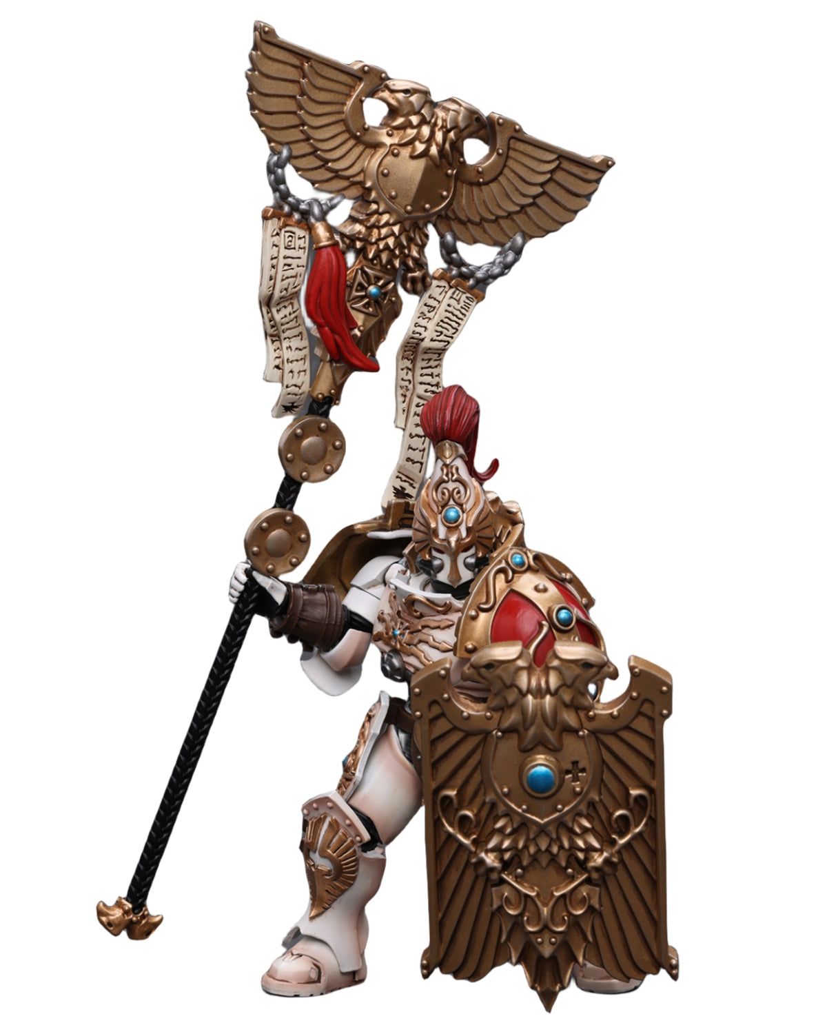 HiPlay JoyToy 40K Collectible Figure: Adeptus Custodes Solar Watch Vexilus Praetor 1:18 Scale Action Figures JT9350