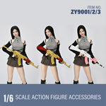 ZYTOYS, AK47 Assault Rifle/P90 WWII Gun Rifle Weapon Gun Model Doll Accessory for 12-inches Action Figurine