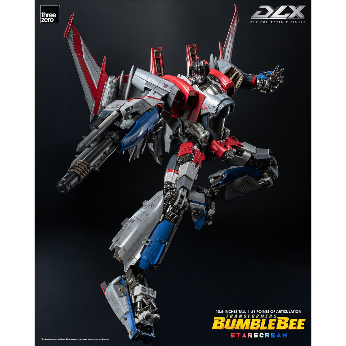 Threezero Transformers: Bumblebee DLX Starscream 3Z09430W0 Action Figure