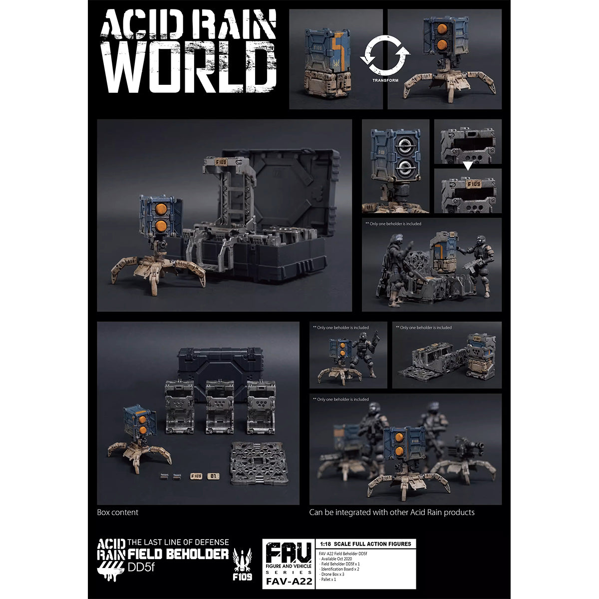 TOY ALLIANCE Acid Rain World Field Beholder DD5f Action Figures