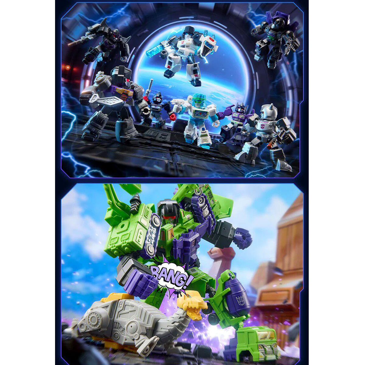 BLOKEES Transformers Defender Version Vol. 7 Power of the Beast 71407 Model Kits Blind Box