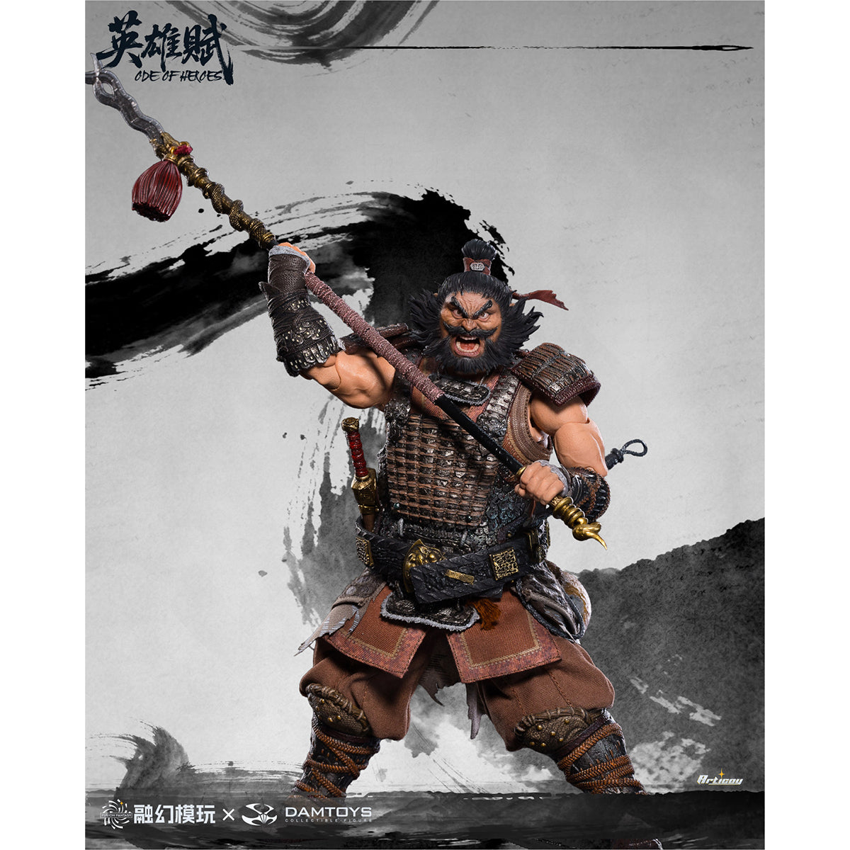 FUSION FANTASY × DAMTOYS Odes of Heroes Wanfu Mokai FTOH-02 Zhang Fei 1/12 Scale Action Figure
