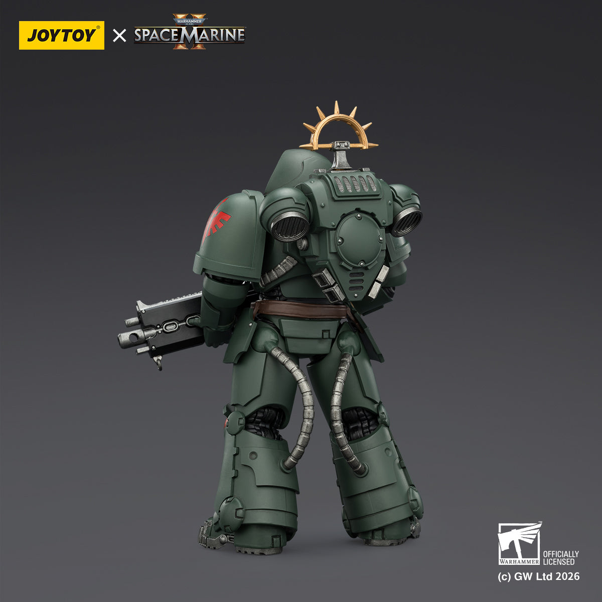JOYTOY Warhammer 40,000: Space Marine 2 Heavy Intercessor with Heavy Bolt Rifle and Bolt Pistol (Game Edition) 1/18 Scale Action Figure