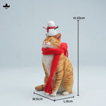 JXK Warm Cat in Winter Corner JXK349 Collectible Animal Figurine