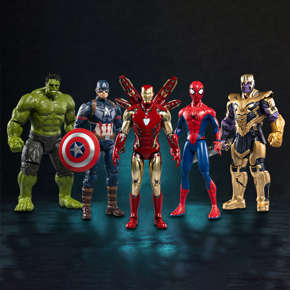 Figura coleccionable completa de ZD Toys: 14 pulgadas, articulada simple - Capitán América, estilo película, miniatura a escala 1:5