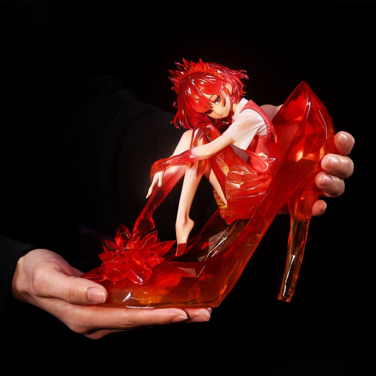 WeArtDoing Sleeping Beauty-Glass Slipper Fairies-Red Art Statue
