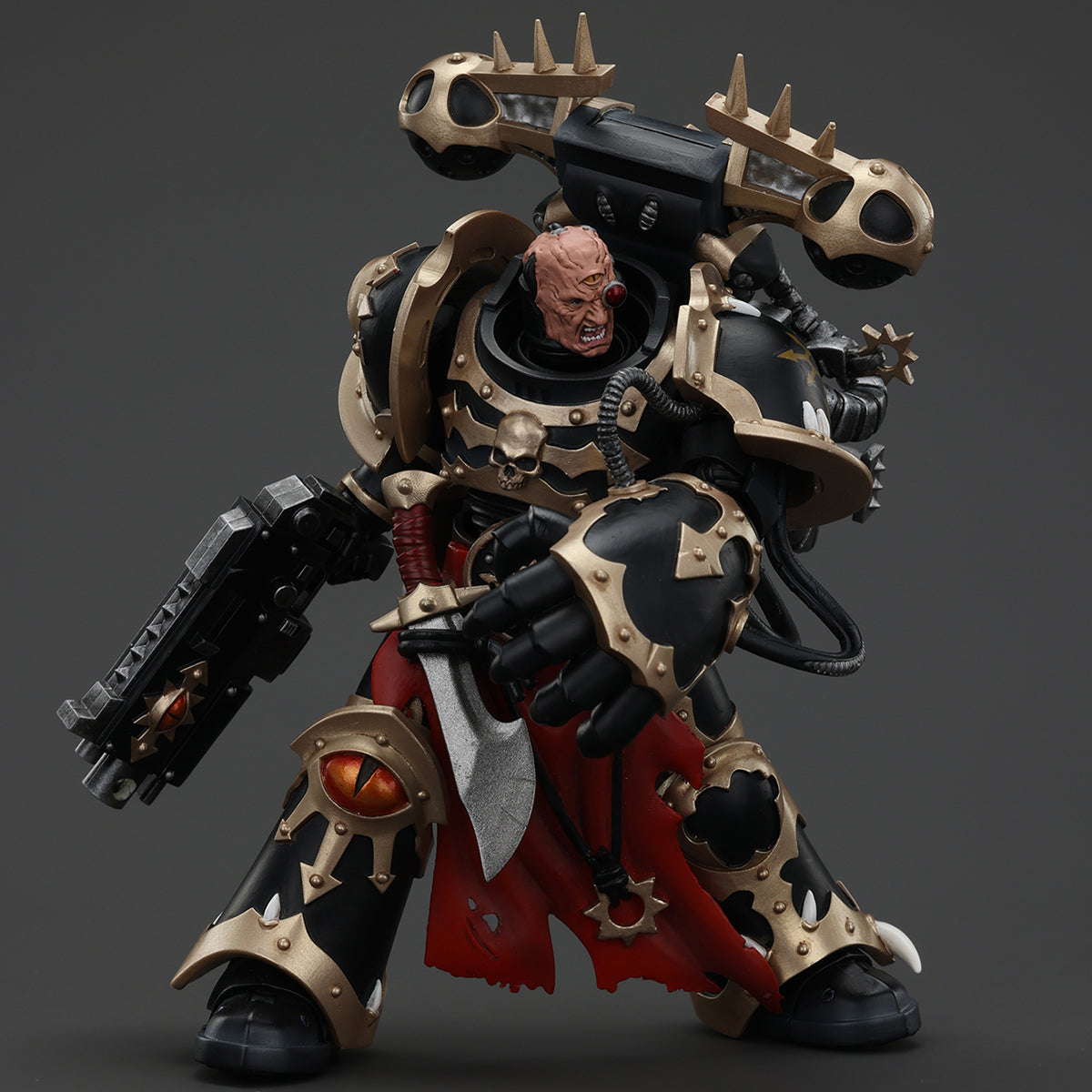 JOYTOY Chaos Space JT00966 Marines Black Legion Chosen with Bolt Pistol and Power Fist 1/18 Scale Action Figures