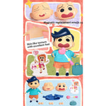 IO CREATIONS Crayon Shin-chan QQ Bouncy Series, Touru Kazama & Nohara Shinnosuke, Movable Soft Vinyl Dress-Up Action Figures