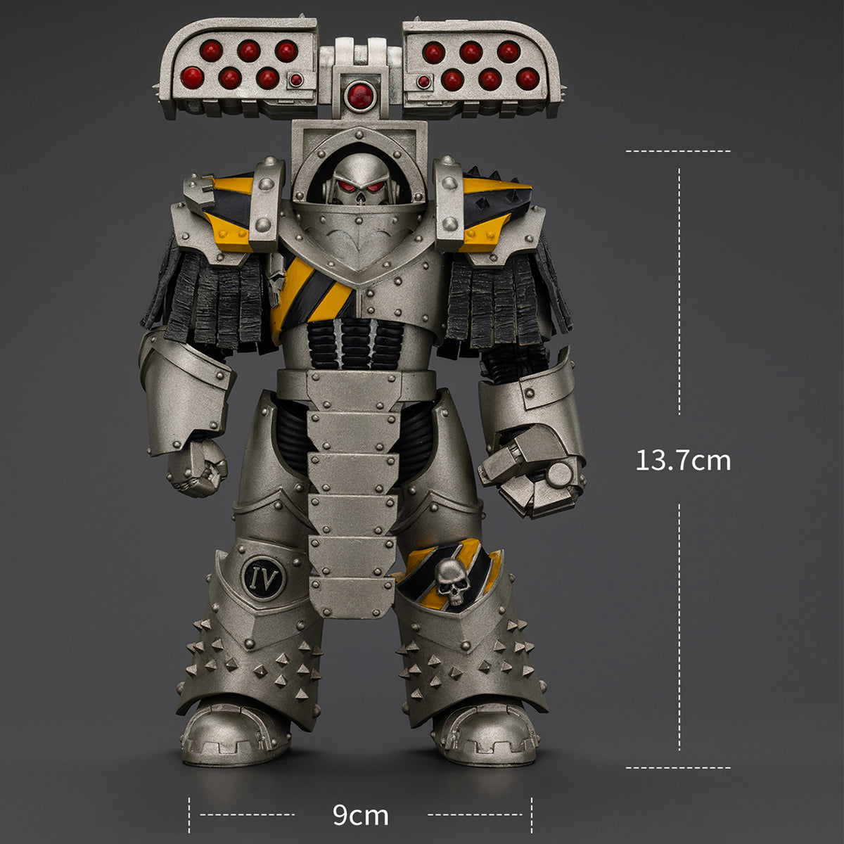 JOYTOY Warhammer La Herejía de Horus Guerreros de Hierro Tirano Asedio Terminator con lanzacohetes Figuras de acción