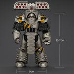 JOYTOY Warhammer La Herejía de Horus Guerreros de Hierro Tirano Asedio Terminator con lanzacohetes Figuras de acción