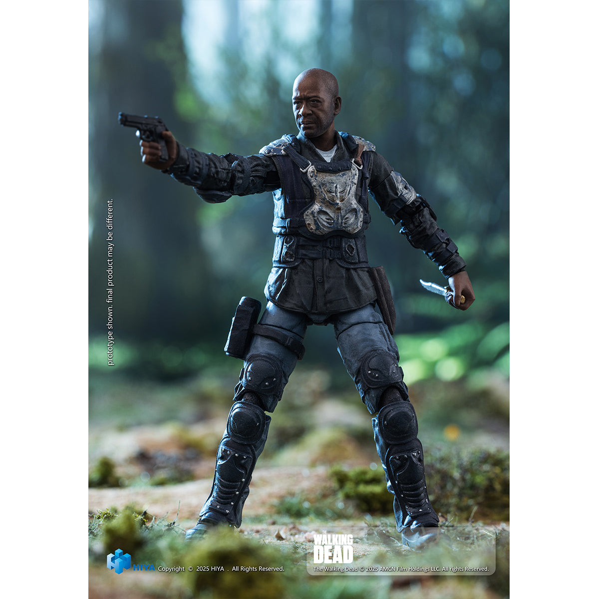 HIYA The Walking Dead Morgan EXQUISITE MINI Series 1/18 Scale Action Figure