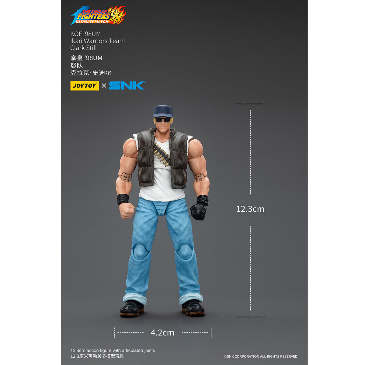 (Only Shipped to the US) JOYTOY SNK 1/18 KOF'98UM Ikari Warriors Team Clark Still JT01727 Action Figures