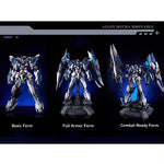 Nuclear Gold Reconstruction & Animester Crystal Envoy Unit 02 Wolf Warrior Mega Mode Alloy Mecha Bmovable 1/72 Scale Action Figure