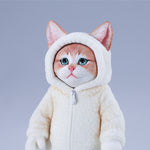 JXK, Fluffy Cat, Static Animal Figurine