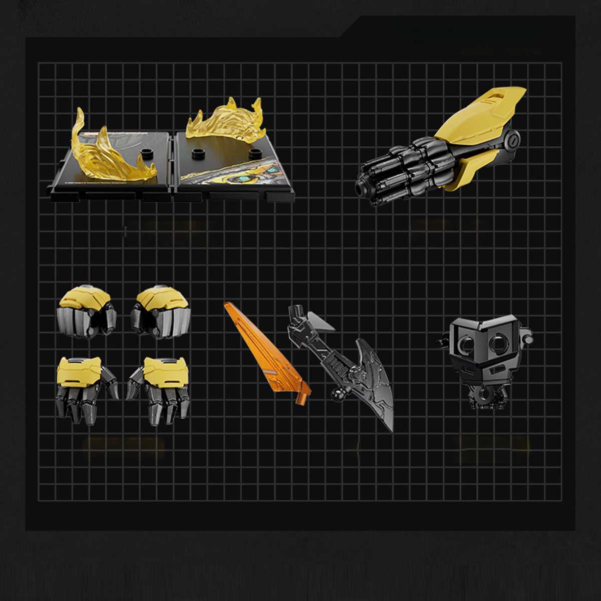 Kits de modelos de ensamblaje de Blokees: Transformers Classis Class - Bumblebee, estilo Mecha Musume, miniatura de 10 cm de altura