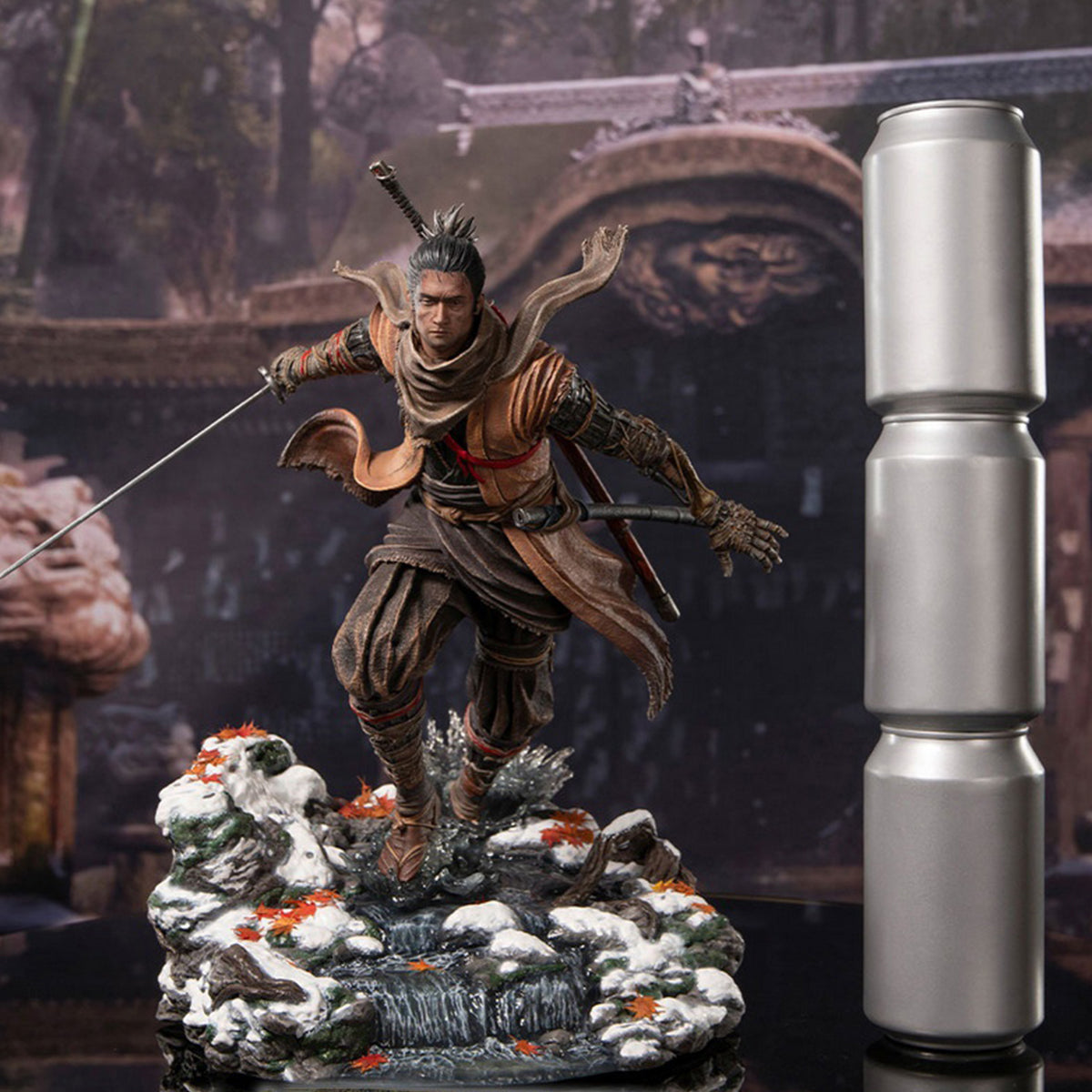 First 4 Figures Shadows Die Twice - Sekiro Wolf Art Statue