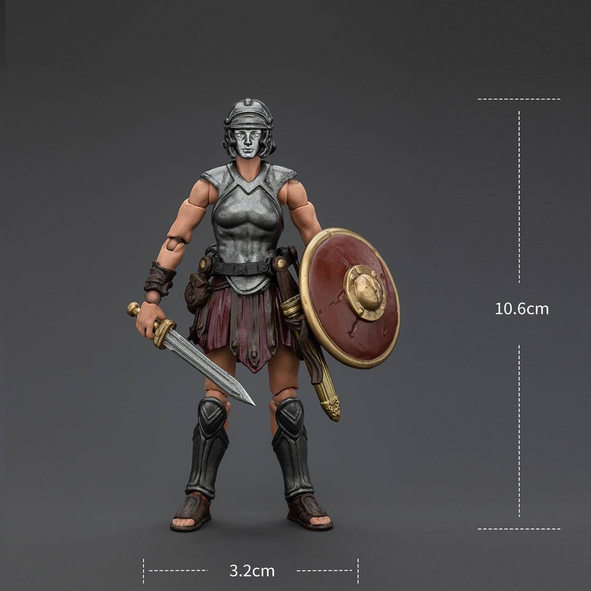 JOYTOY Strife JT0034 Roman Republic Legionary Light Infantry Sword and Shield Female 1/18 Scale Action Figure