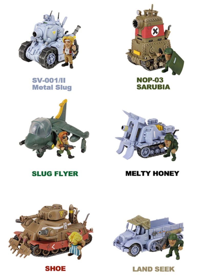 New Time Model, Metal Slug X: Land Seek/Shoe/Melty Honey T-2b/Nop-03 Sarubia/Slug Flyer/Sv001 Tank Model Kit