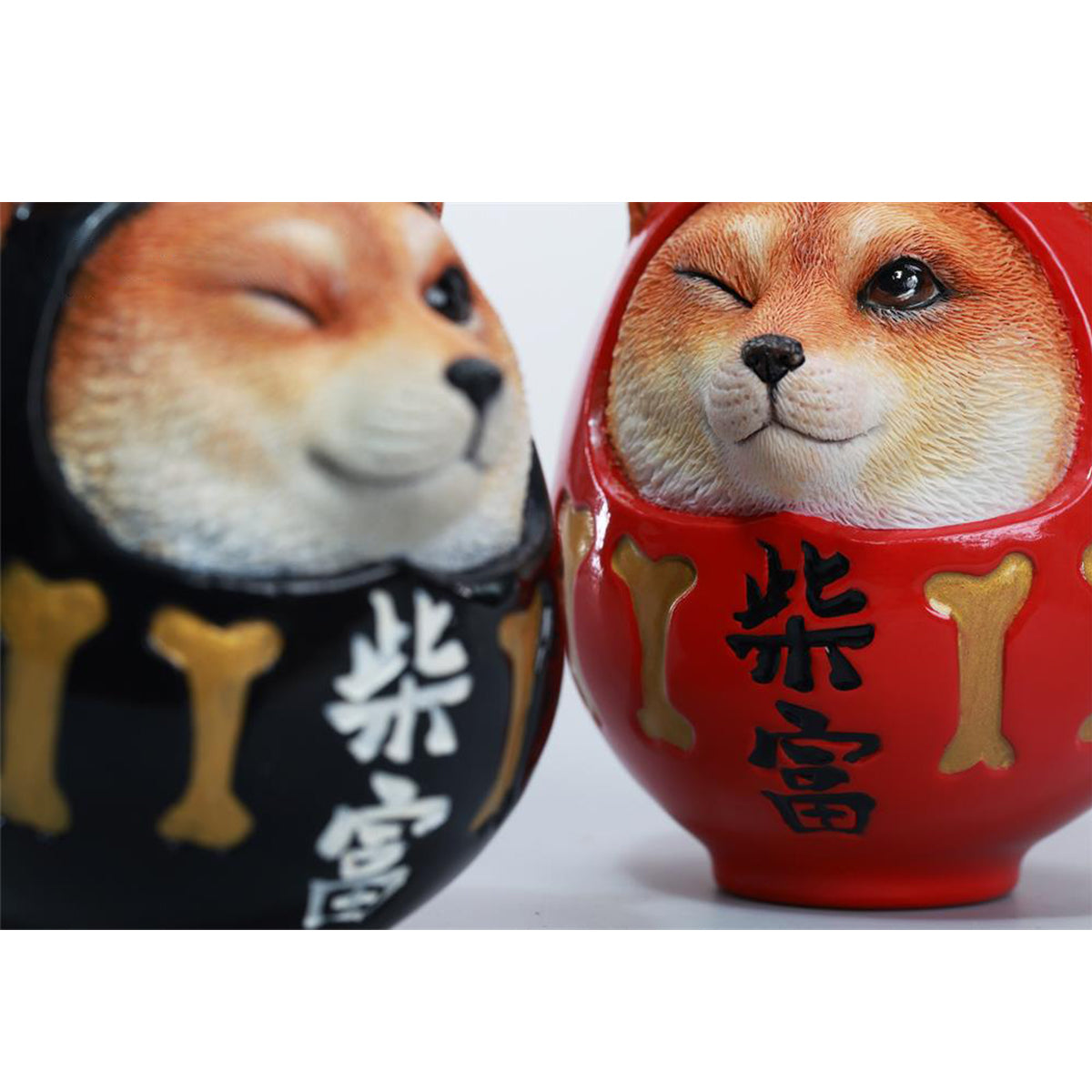 JXK Shiba Fortune Daruma Ver.C Collaboration Edition Animal Figurine