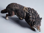 JXK Collectible Wolf Figure: North American Gray Wolf, Expertly Hand-Painted, Lifelike, Safe Resin, 1:6 Scale Miniature Animal Figurine