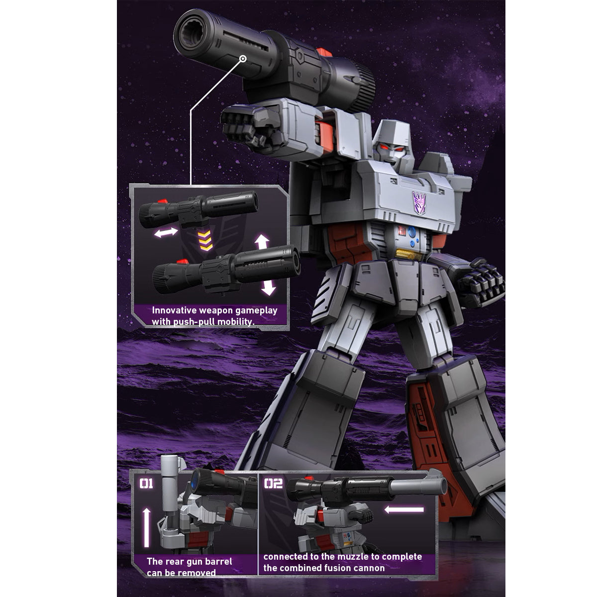 (Only Shipped to the US) BLOKEES Transformers Legendary Edition - G1 Megatron Assembly Model Kits