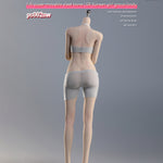 Puzzletoys Korean Girl Group Body Female Figure Set Suntan Skin Seamless Action Figures Body