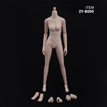 ZYTOYS 1/6 Half-Seamless Slim Long-legged Female Body Action Figures Body