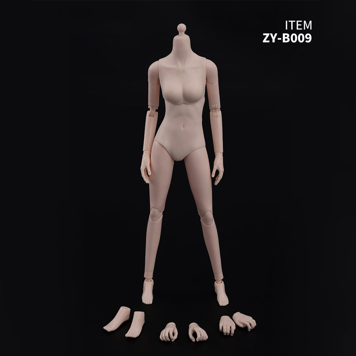 ZYTOYS 1/6 Half-Seamless Slim Long-legged Female Body Action Figures Body