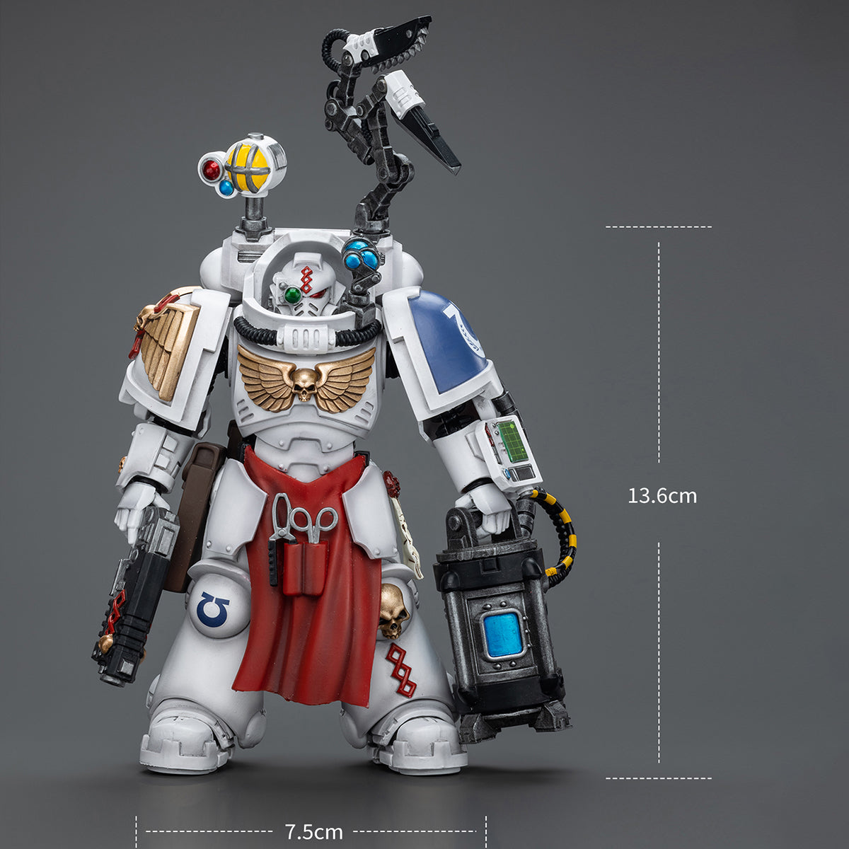 JOYTOY Warhammer 40,000 1/18 Uitramarines Apothecary Biologis JT7219 Action Figures