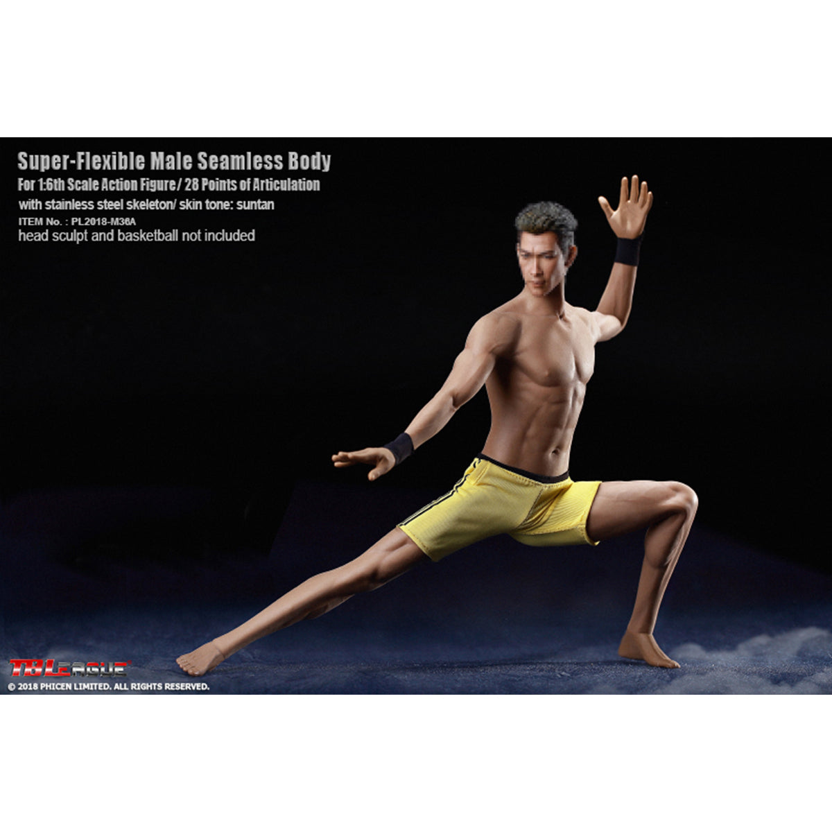 TBLeague, Seamless Steel Skeleton Male Build Body, Action Figures Body