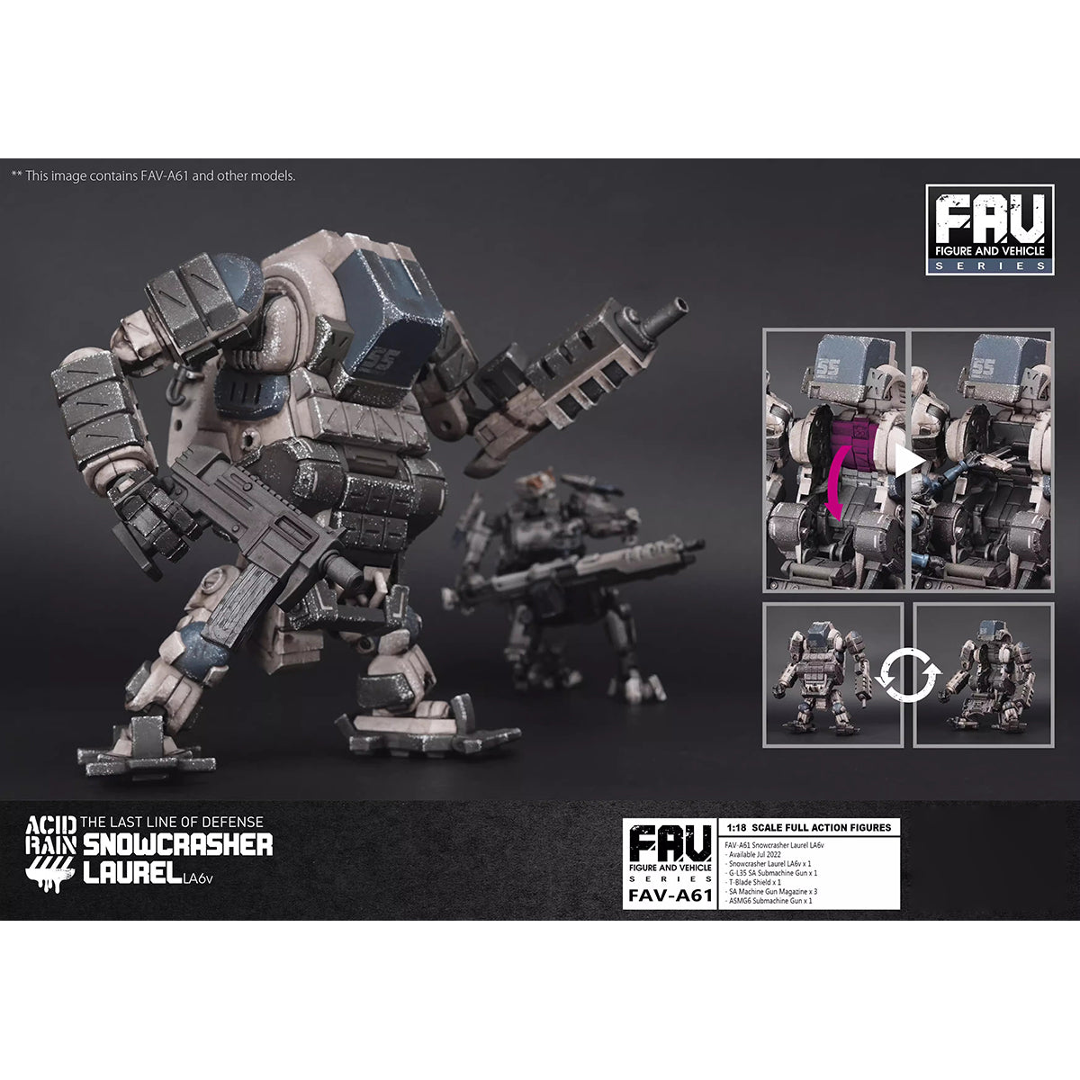 TOY ALLIANCE Acid Rain World Snowcrasher Laurel LA6v Action Figure