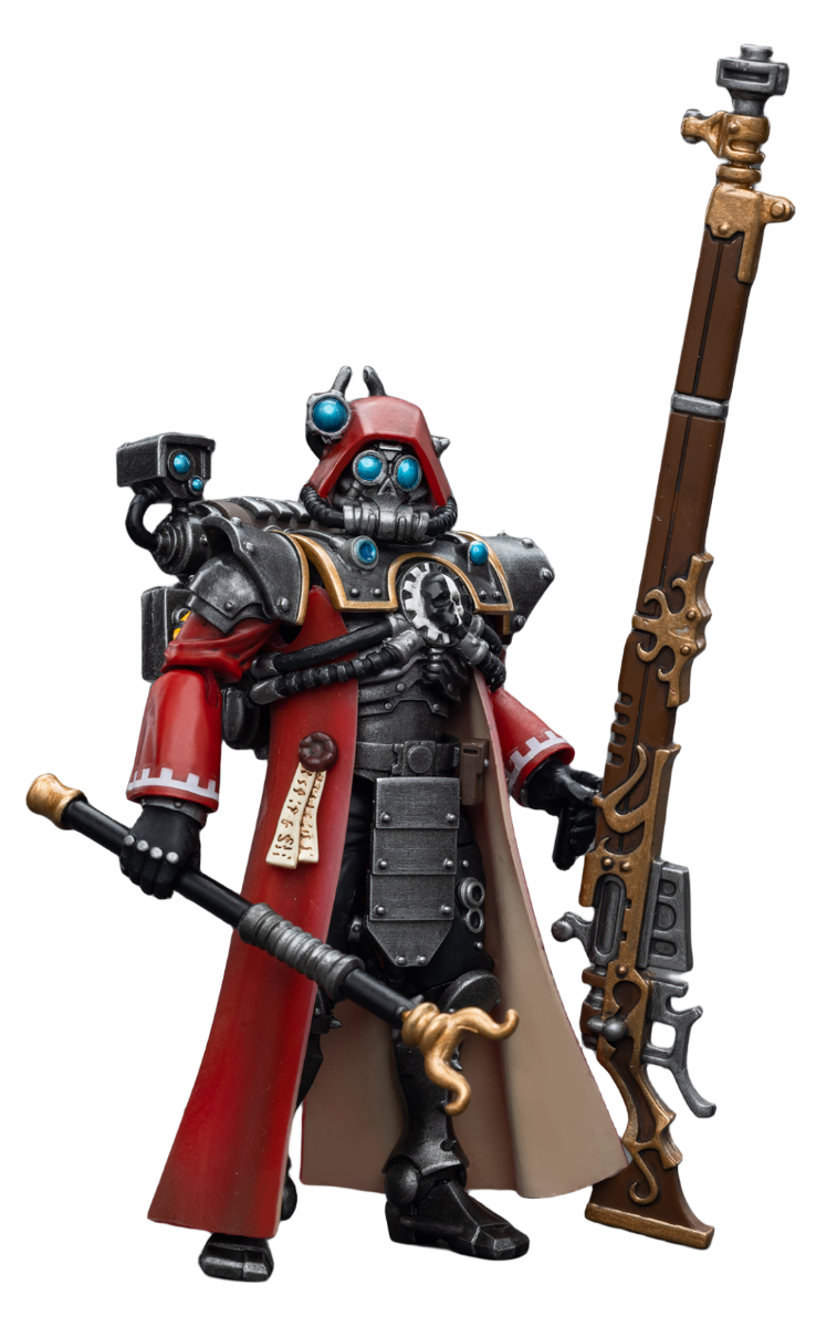 HiPlay JoyToy 40K Collectible Figure: Adeptus Mechanicus Skitarii Ranger with Transuranic Arquebus 1:18 Scale Action Figures JT7851 (Ranger with Transuranic Arquebus)