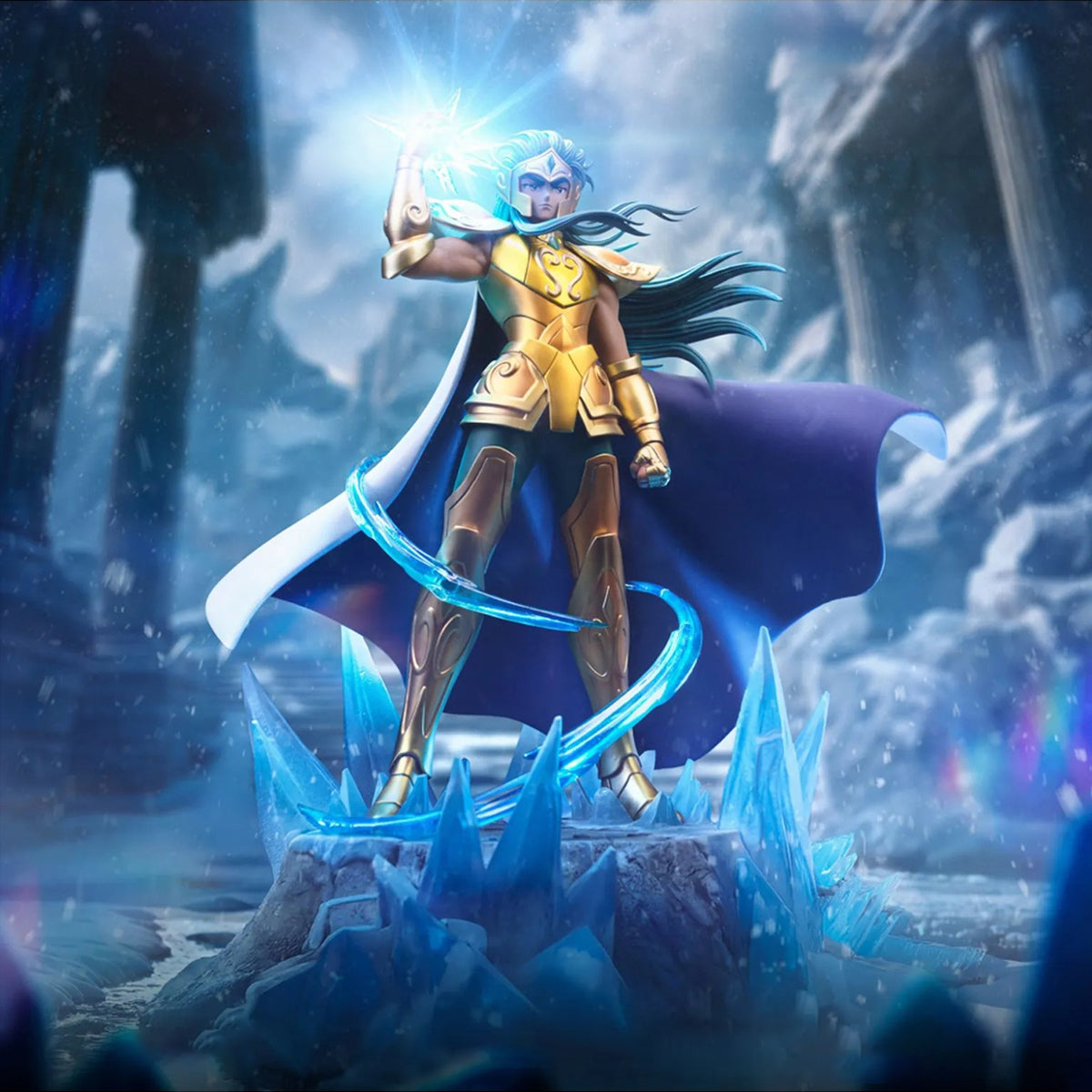Iron Studios 1/10 Saint Seiya Aquarius Camus Art Anime Statue