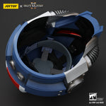 JOYTOY Warhammer 40,000, Ultramarines Lieutenant Titus' MKX Helmet & Display Stand, 1/1 Scale Collectibles
