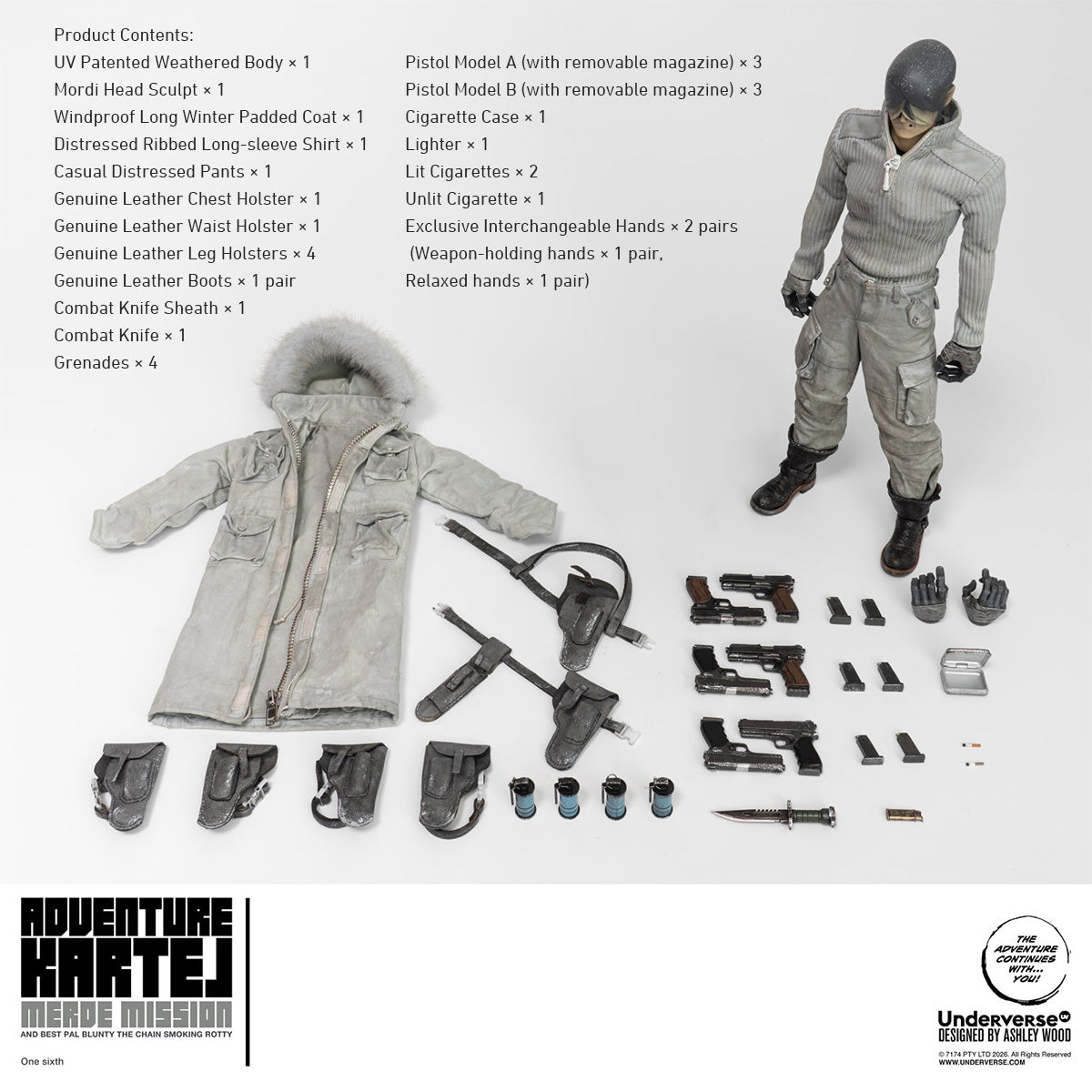 Underverse Collection Cold Bugger Adventure Merde Mission & Blunter (UV20260402) 1/6 Scale Action Figures