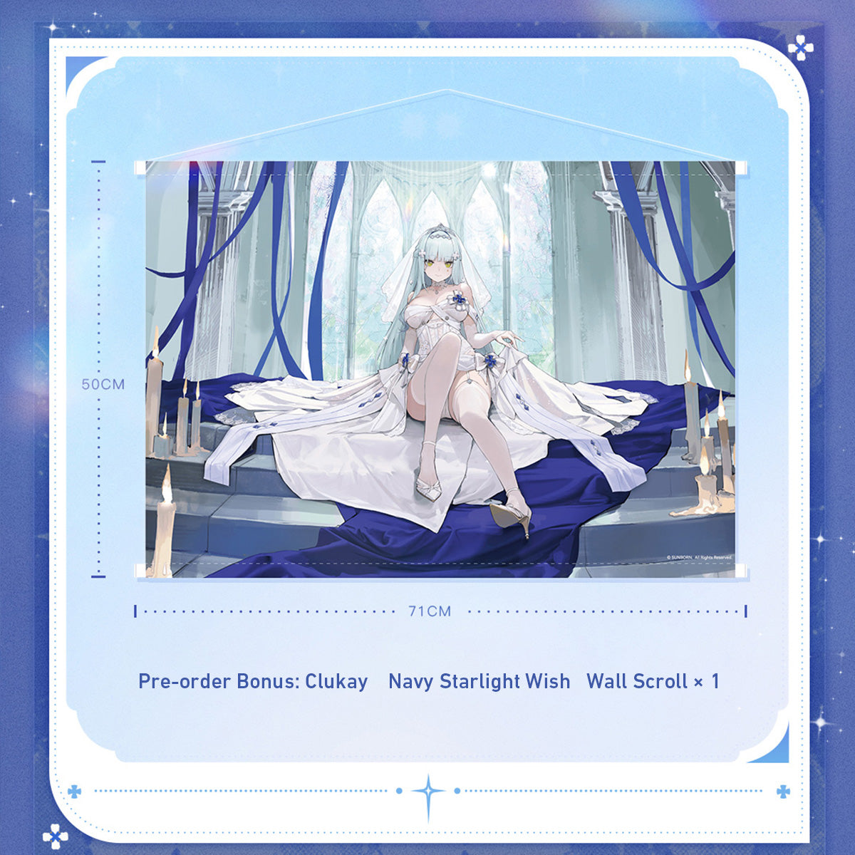 Animester Girls' Frontline 2: Exilium Clukay Starry Night Wish 1/7 Scale Anime Collectible Figure