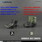 ZYTOYS M37 Combat Boots 1/6 Scale Action Figure Accessory for 12 inch Male Soldier Figures