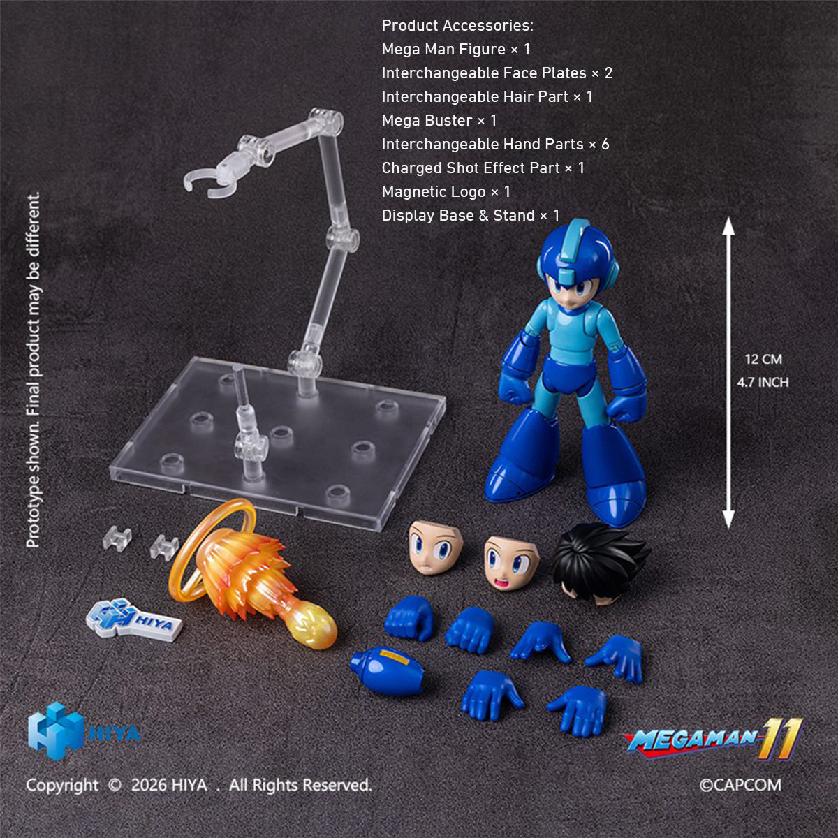 HIYA Exquisite Basic Series Mega Man (EBM0481) Original Series 4.7 Inch Action Figure