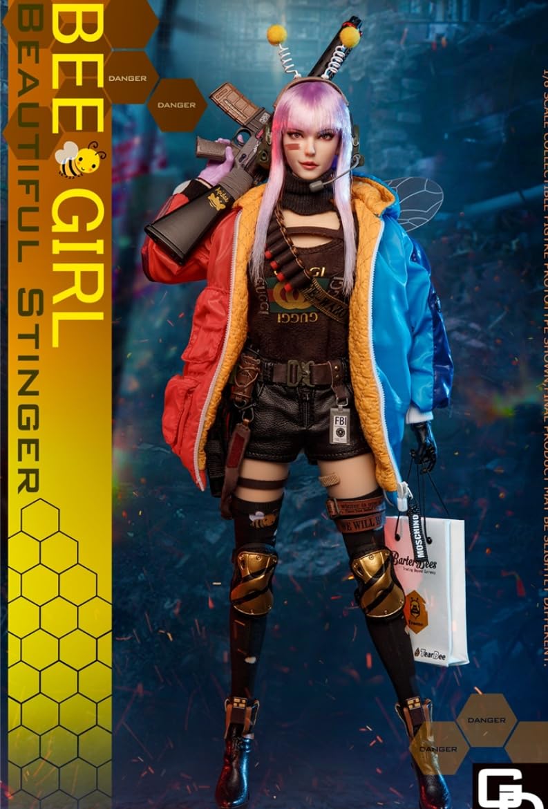 HiPlay GDTOYS Figure Full Set: End Bee Girl, 1:6 Scale Female Miniature GD97003