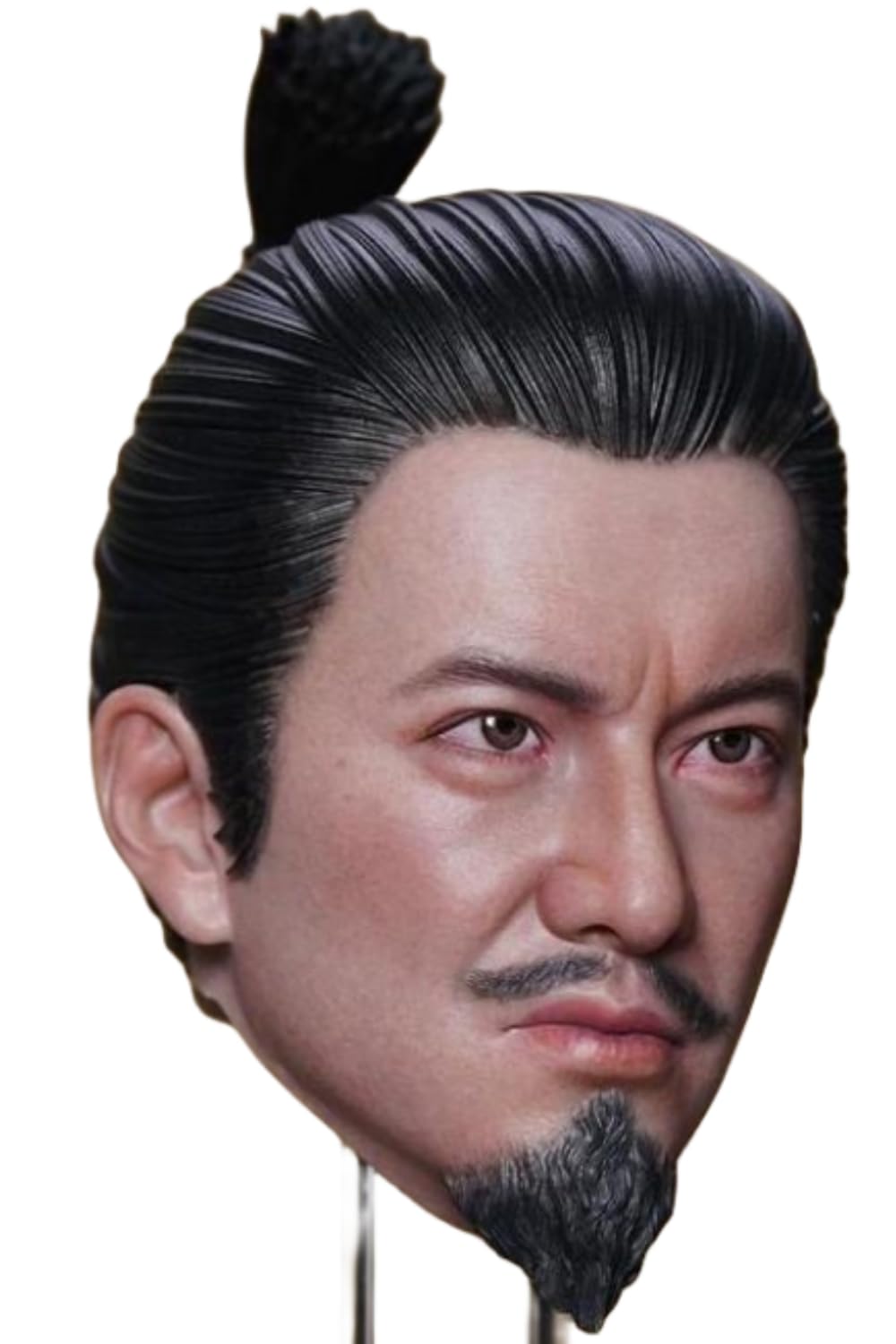 HiPlay Super Duck 1:6 Scale Male Head Sculpt, Nobunaga Kimura Samurai Head Sculpture with Neck for 12-inch Action Figures