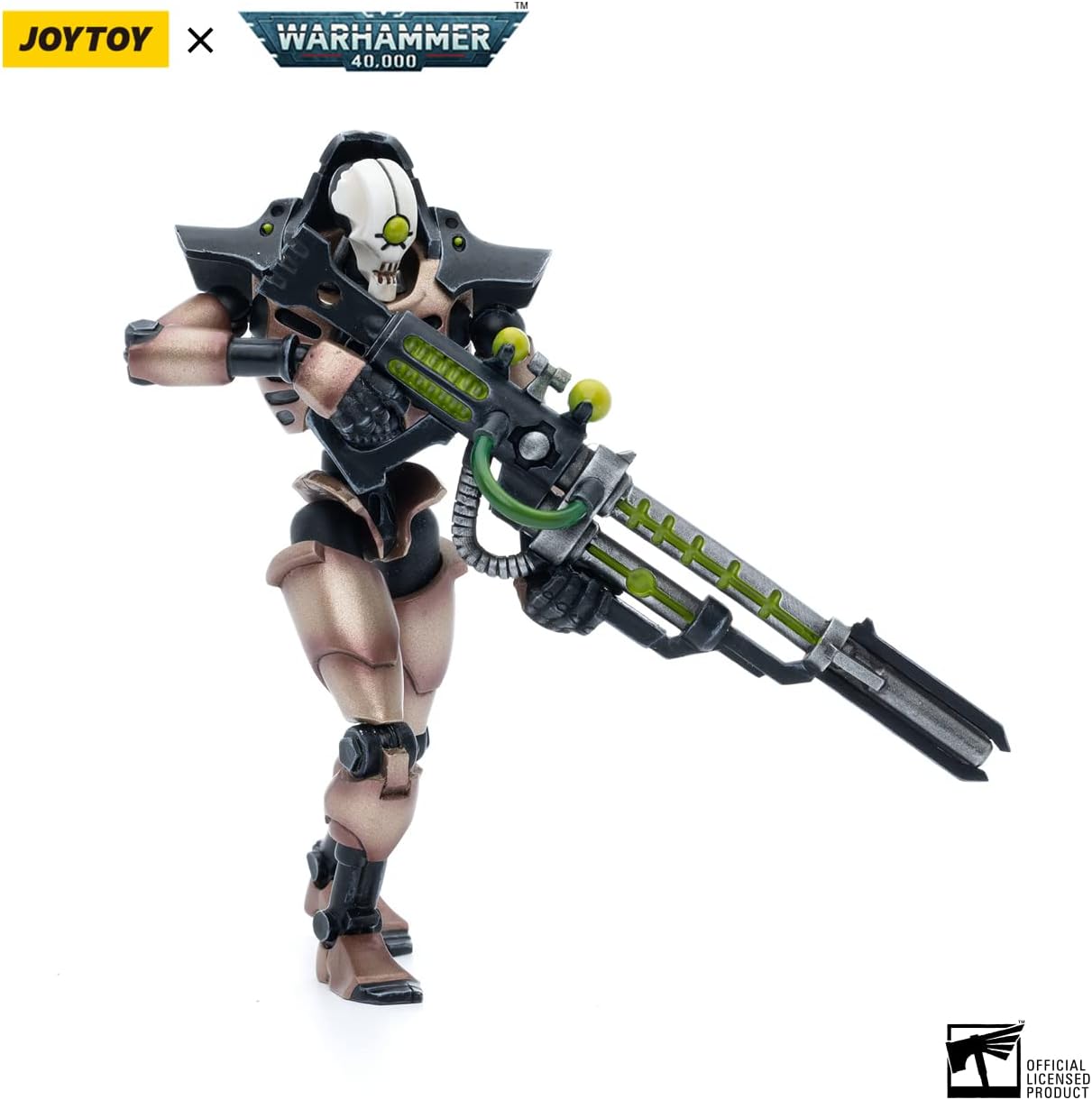 HiPlay JoyToy ¡Á Warhammer 40K Officially Licensed 1/18 Scale Action Figures Full Set Series Black Templars & Necrons (Necrons, Golden Deathmark x 2)