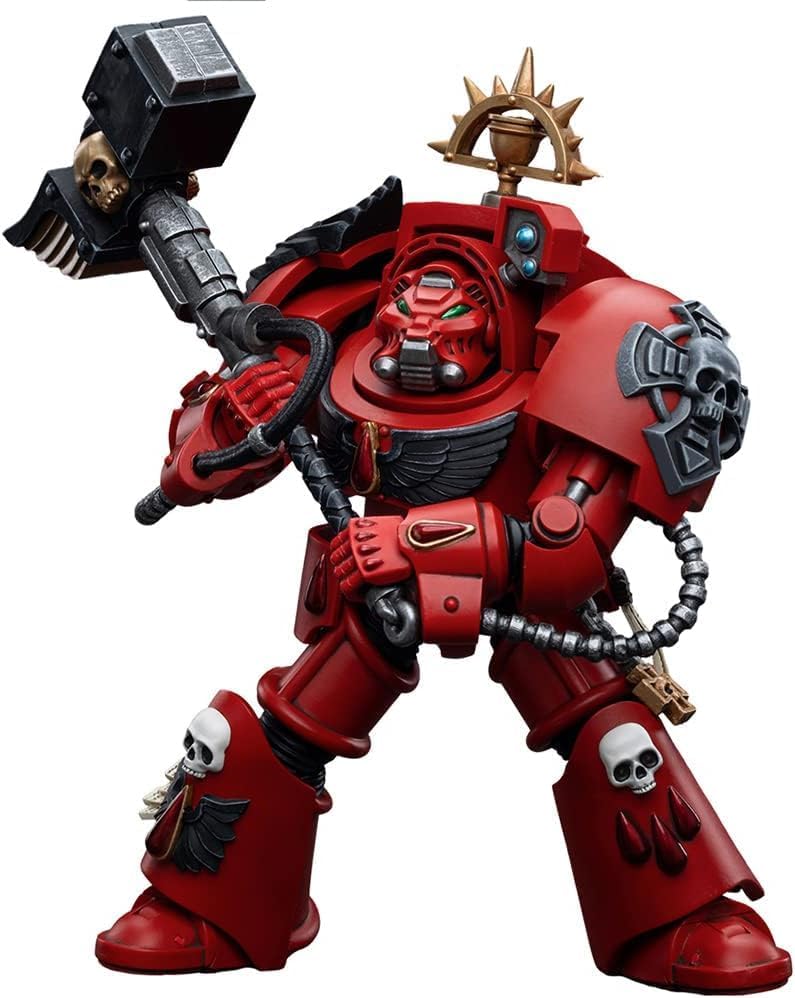 HiPlay JoyToy ¡Á Warhammer 40K Officially Licensed 1/18 Scale Science Fiction Action Figures Full Set Series (Brother Leonid, Blood Angels)