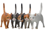 Figura de gato coleccionable JXK: modelo Felis Catus, pintada a mano por expertos, resina realista y segura, miniatura a escala 1:6.