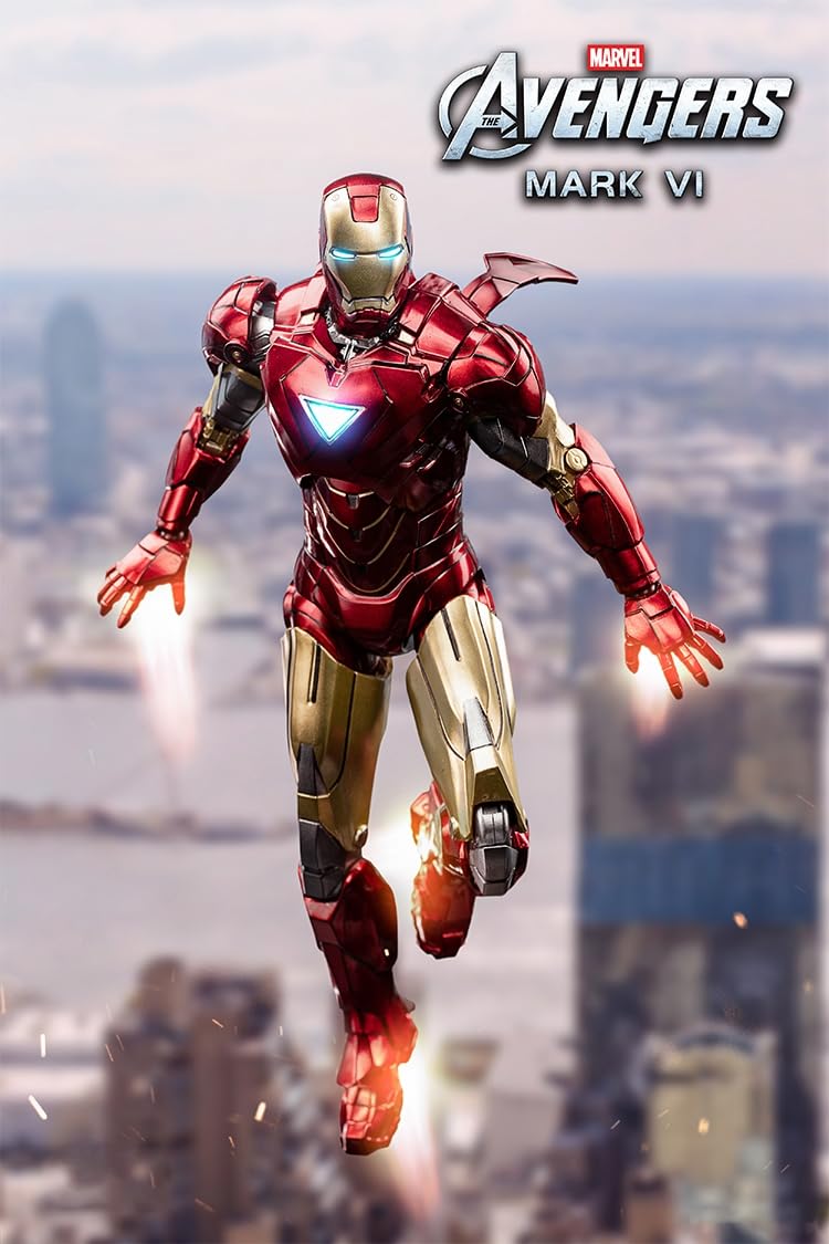 HiPlay ZD Collectible Figure Full Set: Iron Man Mark, 1:10 Scale Miniature Action Figurine