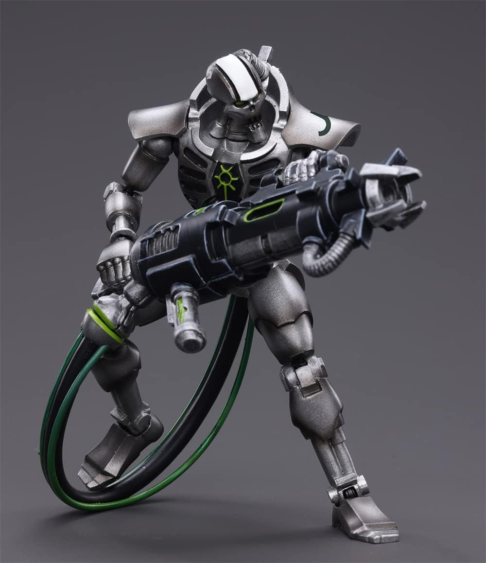 HiPlay JoyToy Warhammer 40K Necrons Sautekh Dynasty Immortal with Tesla Carbine 1:18 Scale Collectible Action Figure